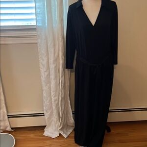 Elegant Black Long Sleeve Dress